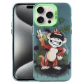 For iPhone 15 Pro Animal Pattern PC Phone Case(Monkey)