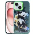 For iPhone 15 Plus Animal Pattern PC Phone Case(Panda)