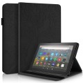 For Amazon Kindle Fire HD 10 2023 Life Tree Series Horizontal Flip Leather Tablet Case(Black)