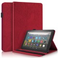 For Amazon Kindle Fire HD 10 2023 Life Tree Series Horizontal Flip Leather Tablet Case(Red)