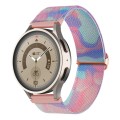 For Coros Apex Pro / Apex 46mm 22mm Painted Colorful Nylon Woven Buckle Watch Band(Water Fluid)