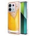 For Xiaomi Redmi Note 13 Pro 5G Global Electroplating Marble Dual-side IMD Phone Case(Draft Beer)