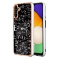 For Samsung Galaxy A14 5G / 4G Electroplating Marble Dual-side IMD Phone Case(Equation)