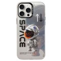 For iPhone 15 Pro Max Astronaut Pattern PC Phone Case(Gray Astronaut)