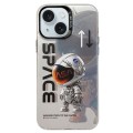 For iPhone 15 Plus Astronaut Pattern PC Phone Case(Gray Astronaut)