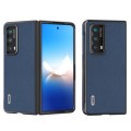 For Honor Magic Vs2 ABEEL Genuine Leather + PC Litchi Texture Phone Case(Blue)