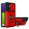 For Xiaomi Redmi 10 5G Sliding Camshield TPU+PC Phone Case with Card Slot(Red)