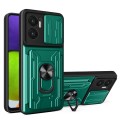 For Xiaomi Redmi 10 5G Sliding Camshield TPU+PC Phone Case with Card Slot(Dark Green)