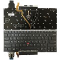 For Lenovo ThinkPad X1 Yoga 4th Gen 20QF US Version Backlight Laptop Keyboard with Touchpad Button(D