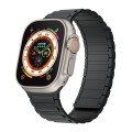 For Apple Watch Ultra 49mm Magnetic Loop Silicone Watch Band(Black)