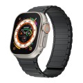 For Apple Watch Ultra 2 49mm Magnetic Loop Silicone Watch Band(Black)