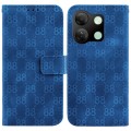 For Infinix Smart 7 HD Double 8-shaped Embossed Leather Phone Case(Blue)