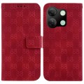 For Infinix Smart 7 HD Double 8-shaped Embossed Leather Phone Case(Red)