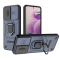 For Xiaomi Redmi Note 12S 4G Global Sliding Camshield TPU + PC Shockproof Phone Case with Holder(Blu