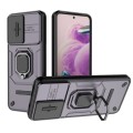 For Xiaomi Redmi Note 12S 4G Global Sliding Camshield TPU + PC Shockproof Phone Case with Holder(Pur