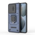 For Xiaomi Redmi K70 5G Sliding Camshield TPU + PC Shockproof Phone Case with Holder(Blue)