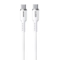 WK WDC-11 100W USB-C/Type-C to USB-C/Type-C Silicone Data Cable, Length: 1.2m(White)