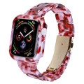 For Apple Watch Series 6/5/4/SE 40mm Printed Resin PC Watch Band Case Kit(Nougat Color)