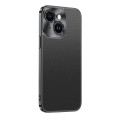 For iPhone 15 Starshine Frosted Series Airbag Shockproof Phone Case(Black)