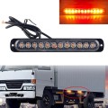 DC12V-24V / 36W Car Truck Emergency Strobe Flash Warning Light 12LEDs Long Ultra-thin Side Lights(Ye
