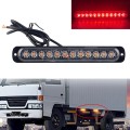 DC12V-24V / 36W Car Truck Emergency Strobe Flash Warning Light 12LEDs Long Ultra-thin Side Lights(Re