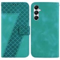For Samsung Galaxy A05s 7-shaped Embossed Leather Phone Case(Green)