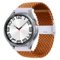 For Samsung Galaxy Watch 6 / 6 Classic Nylon Braided Metal Buckle Watch Band(Brown)