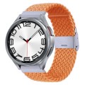 For Samsung Galaxy Watch 6 / 6 Classic Nylon Braided Metal Buckle Watch Band(Orange)