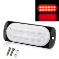 DC12V-24V / 36W Car Truck Emergency Strobe Flash Warning Light 12LEDs Ultra-thin Side Lights(Red)