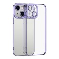 For iPhone 15 Plus Electroplating TPU Phone Case(Purple)
