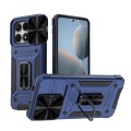 For Xiaomi Redmi K70E 5G Camshield Robot TPU Hybrid PC Phone Case(Blue)
