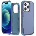 For iPhone 15 Pro Commuter Shockproof TPU + PC Phone Case(Royal Blue+Grey Green)