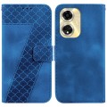 For OPPO A59 5G / A2M 7-shaped Embossed Leather Phone Case(Blue)
