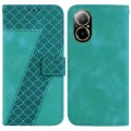 For Realme C67 4G Global 7-shaped Embossed Leather Phone Case(Green)