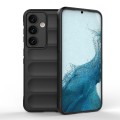 For Samsung Galaxy S24 5G Magic Shield TPU + Flannel Phone Case(Black)