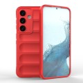 For Samsung Galaxy S24 5G Magic Shield TPU + Flannel Phone Case(Red)