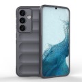 For Samsung Galaxy S24 5G Magic Shield TPU + Flannel Phone Case(Dark Grey)