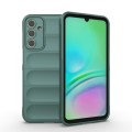 For Samsung Galaxy A15 5G Magic Shield TPU + Flannel Phone Case(Dark Green)