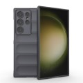 For Samsung Galaxy S24 Ultra 5G Magic Shield TPU + Flannel Phone Case(Dark Grey)