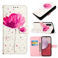 For Samsung Galaxy A15 3D Painting Horizontal Flip Leather Phone Case(Flower)
