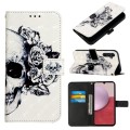 For Samsung Galaxy A05s 3D Painting Horizontal Flip Leather Phone Case(Skull)
