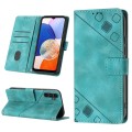 For Samsung Galaxy A15 Skin-feel Embossed Leather Phone Case(Green)