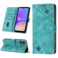 For Samsung Galaxy A05 Skin-feel Embossed Leather Phone Case(Green)