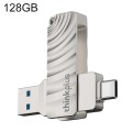 Lenovo Thinkplus MU232 USB 3.2 + USB-C / Type-C Dual Head Flash Drive, Memory:128GB
