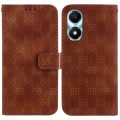 For Honor X5 Plus / Play 40C Double 8-shaped Embossed Leather Phone Case(Brown)