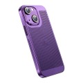 For iPhone 14 Ice Sense Heat Dissipation Electroplating PC Phone Case(Purple)