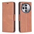 For OPPO Find X7 Lambskin Texture Leather Phone Case(Brown)