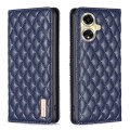 For OPPO A59 5G Diamond Lattice Magnetic Leather Flip Phone Case(Blue)