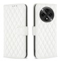 For OPPO A3 Pro 5G/A2 Pro 5G Diamond Lattice Wallet Leather Flip Phone Case(White)