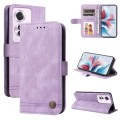 For OPPO Reno11 F Global / F25 Pro Global Skin Feel Life Tree Metal Button Leather Phone Case(Purple